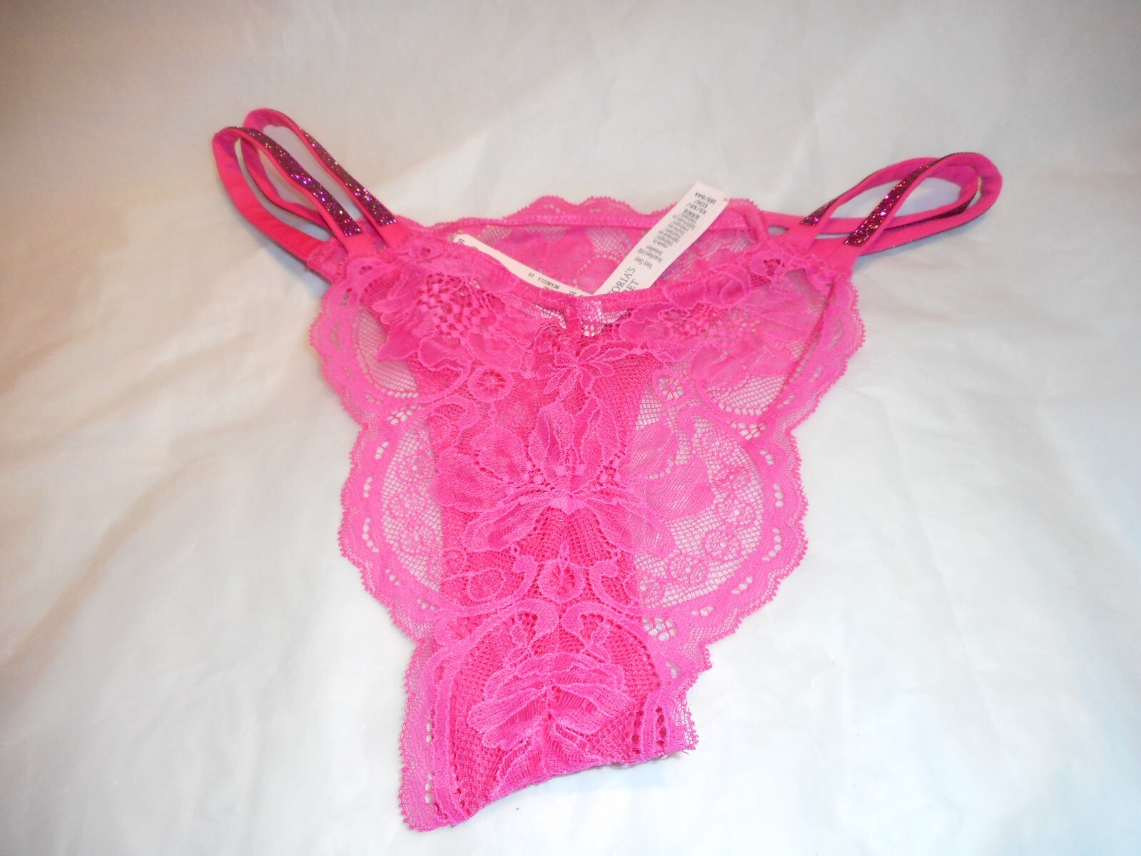 Victoria’s Secret Shine Strap Rhinestone Very Sexy Brazillian Slip Panty Xs/xp