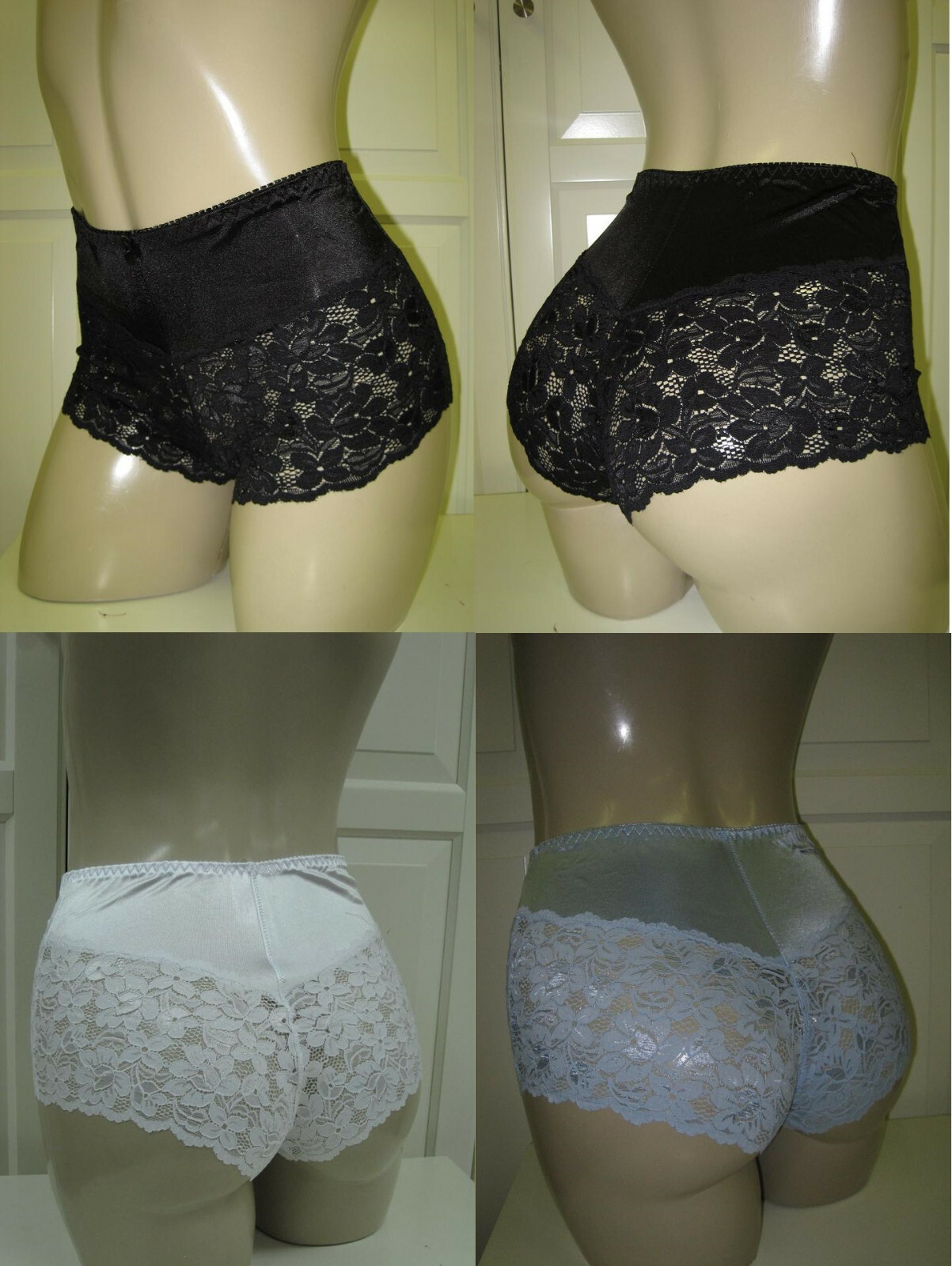 2-4 pack LIGHT CONTROL SATIN BOYSHORTS SHAPER UNDERWEAR PANTIES UNDIES~ M L