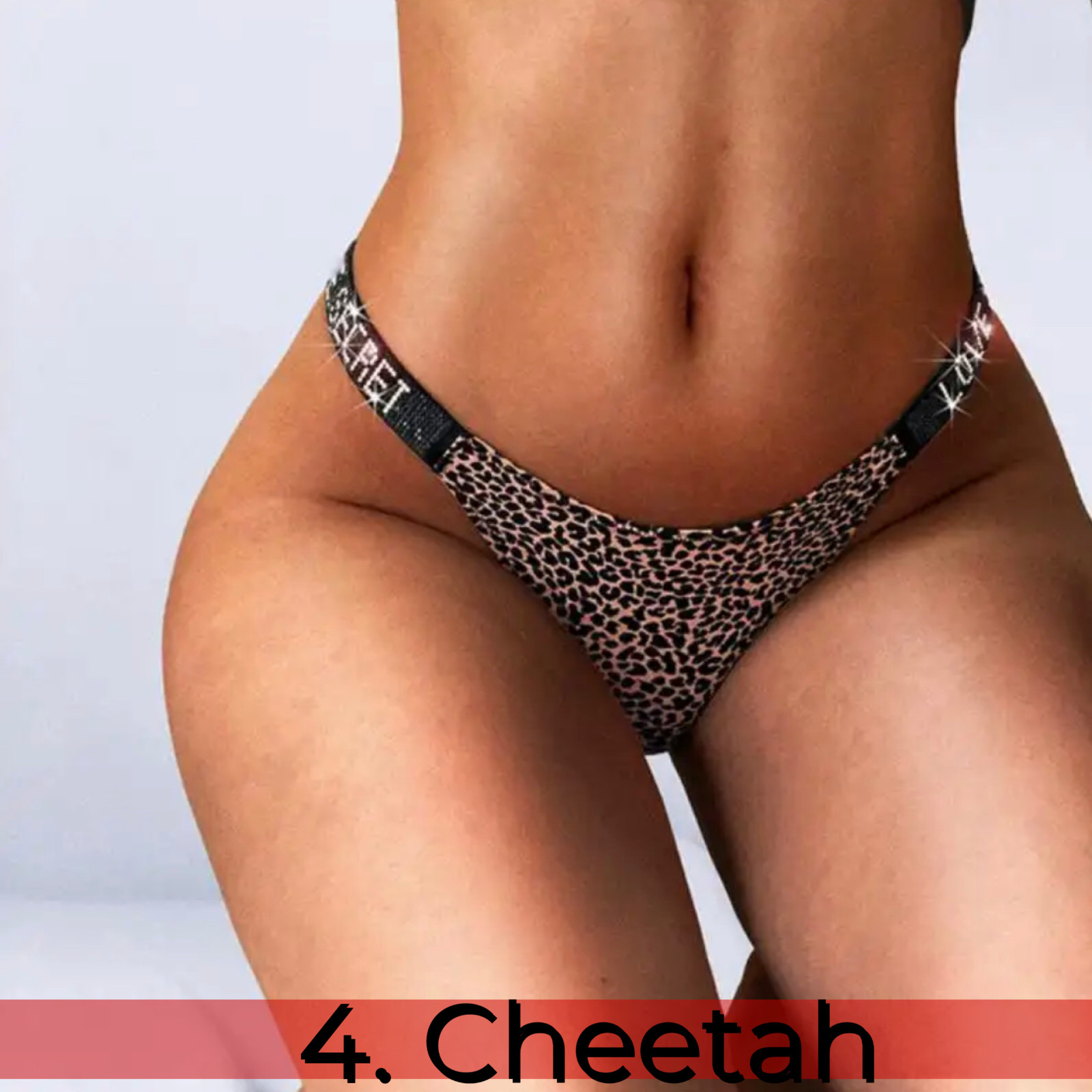 Lot 4-pack Women’s sexy hot Rhinestone Panties various sizes and seamless S M L