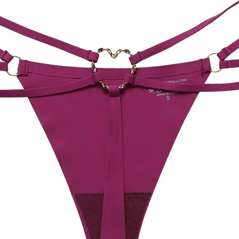 Sexy Women Seamless Ice Silk G String Thong Panties Plus Size S-XL Underwear