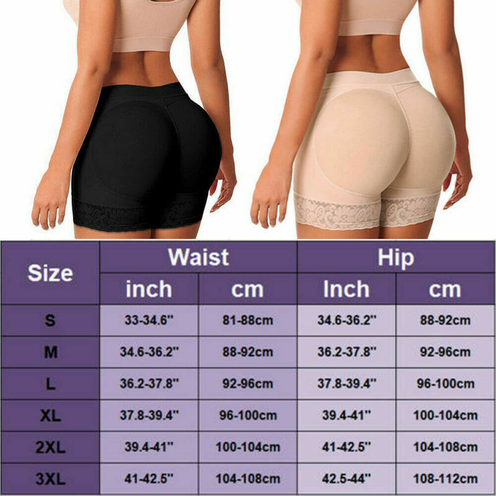 Women FAKE ASS Butt Lift and Hip Enhancer Booty Padded Underwear Panties Shaper