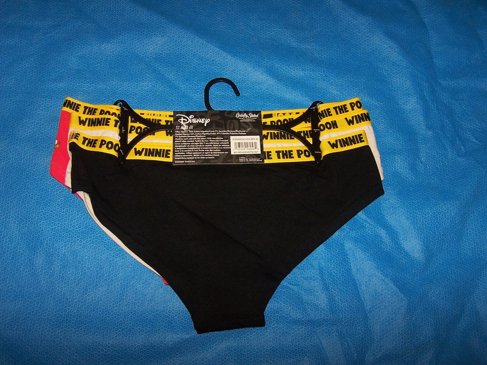 Disney Winnie-the-Pooh Womens Panties Hipsters 3 Pack Size XL