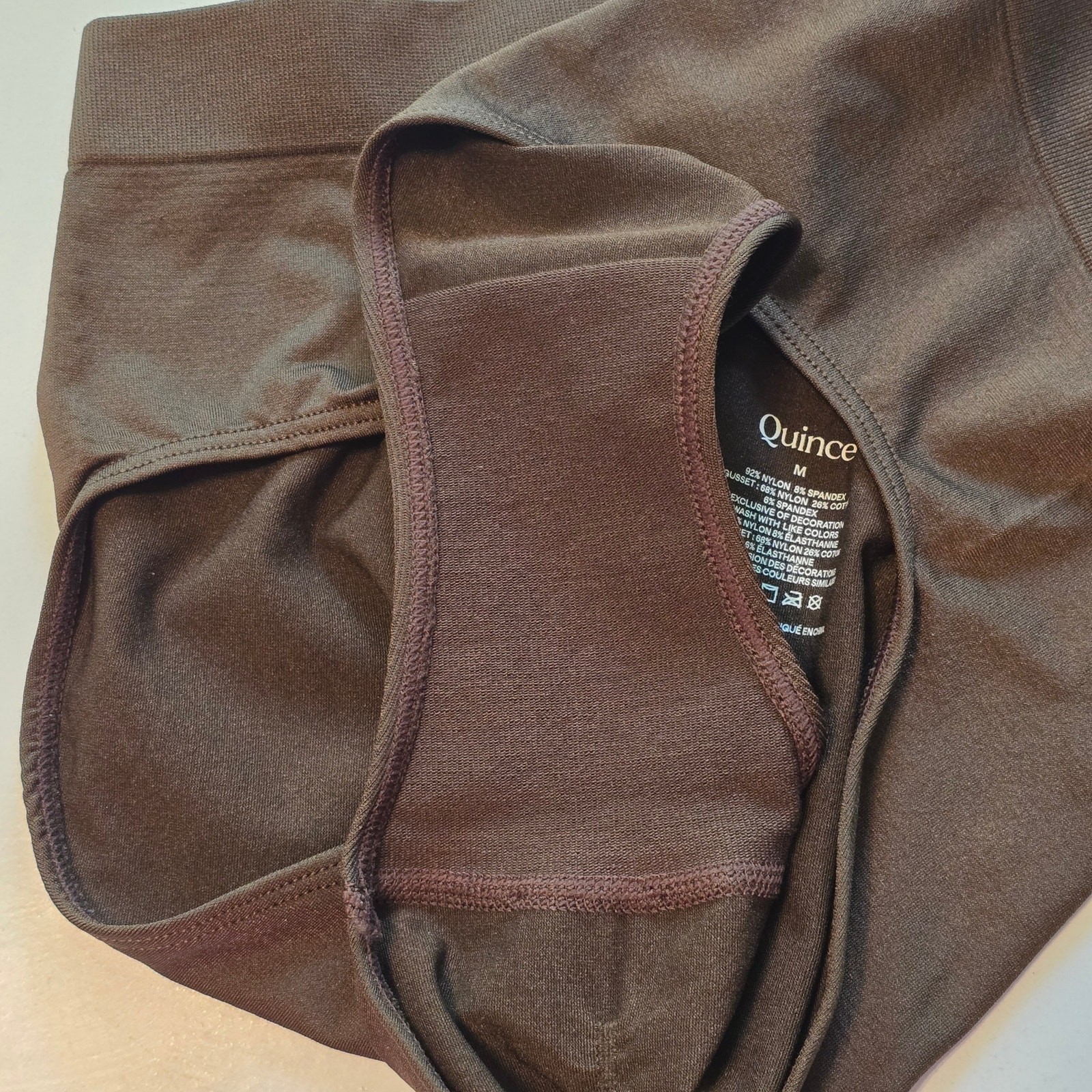 Quince Smoothing Comfort High Waisted Brief Womens Size Medium Brown 6-Pack NWOT