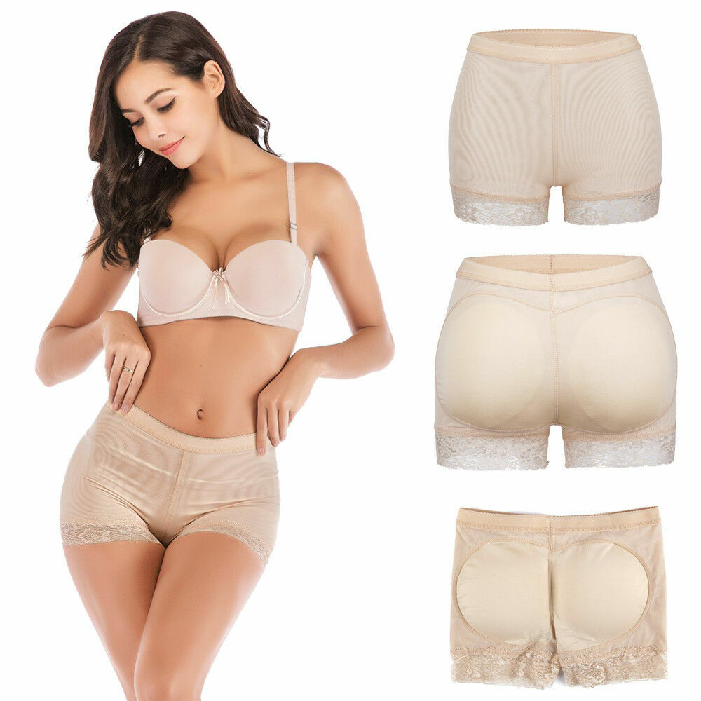 Lady High waist Padded Pants Shaper Panty Butt Lifter Booty Enhancer Underwear