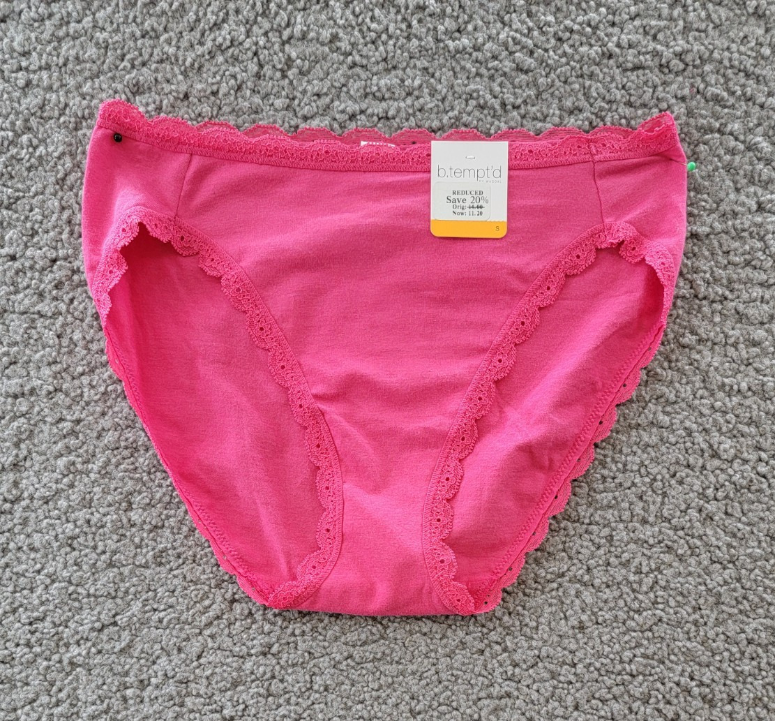 b.tempt’d by Wacoal Eyelet High-Leg Underwear Women’s 5-S Raspberry Sorbet