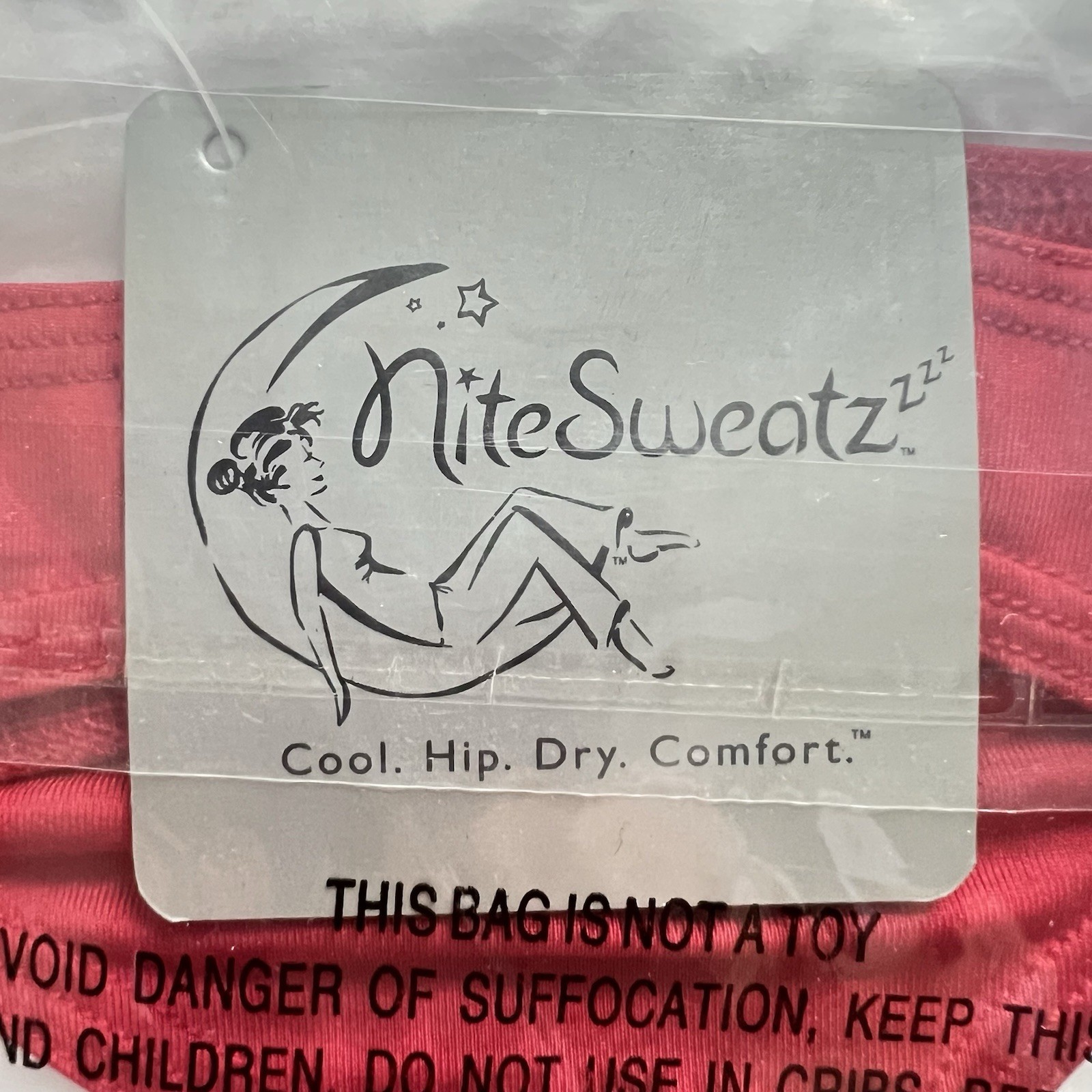 NiteSweatz Thong Panties Underwear Medium Red Moisture Wicking Microfiber NEW