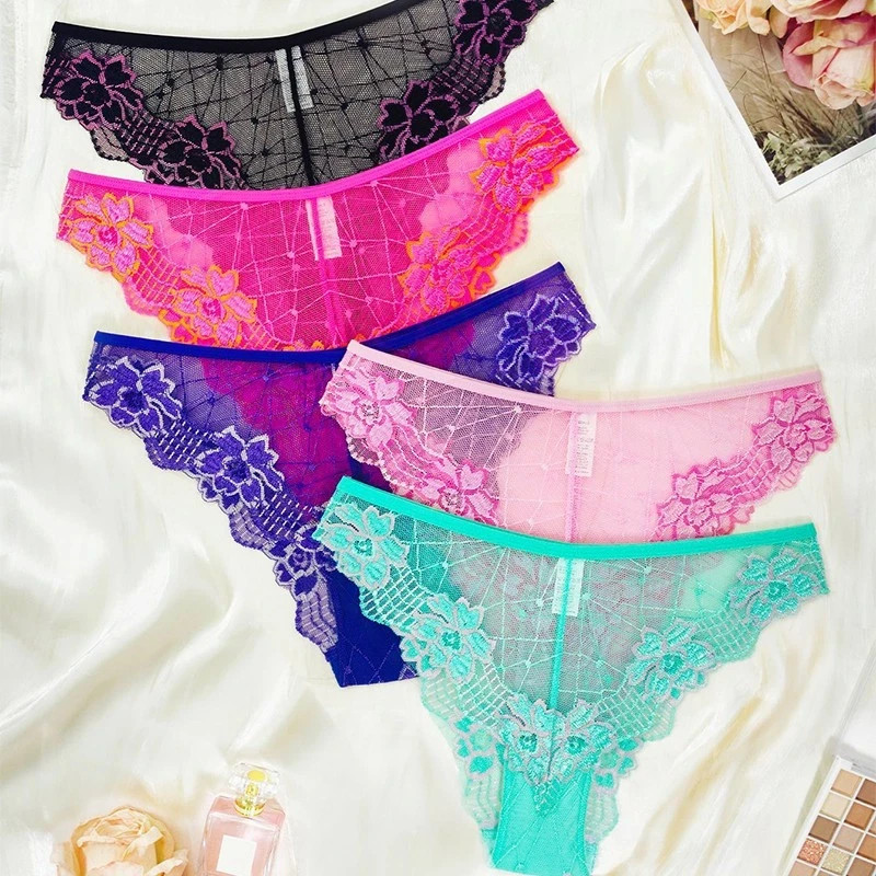 P :) Women Sexy Cheeky Panty Seamless Women’S Underwear 5PCs