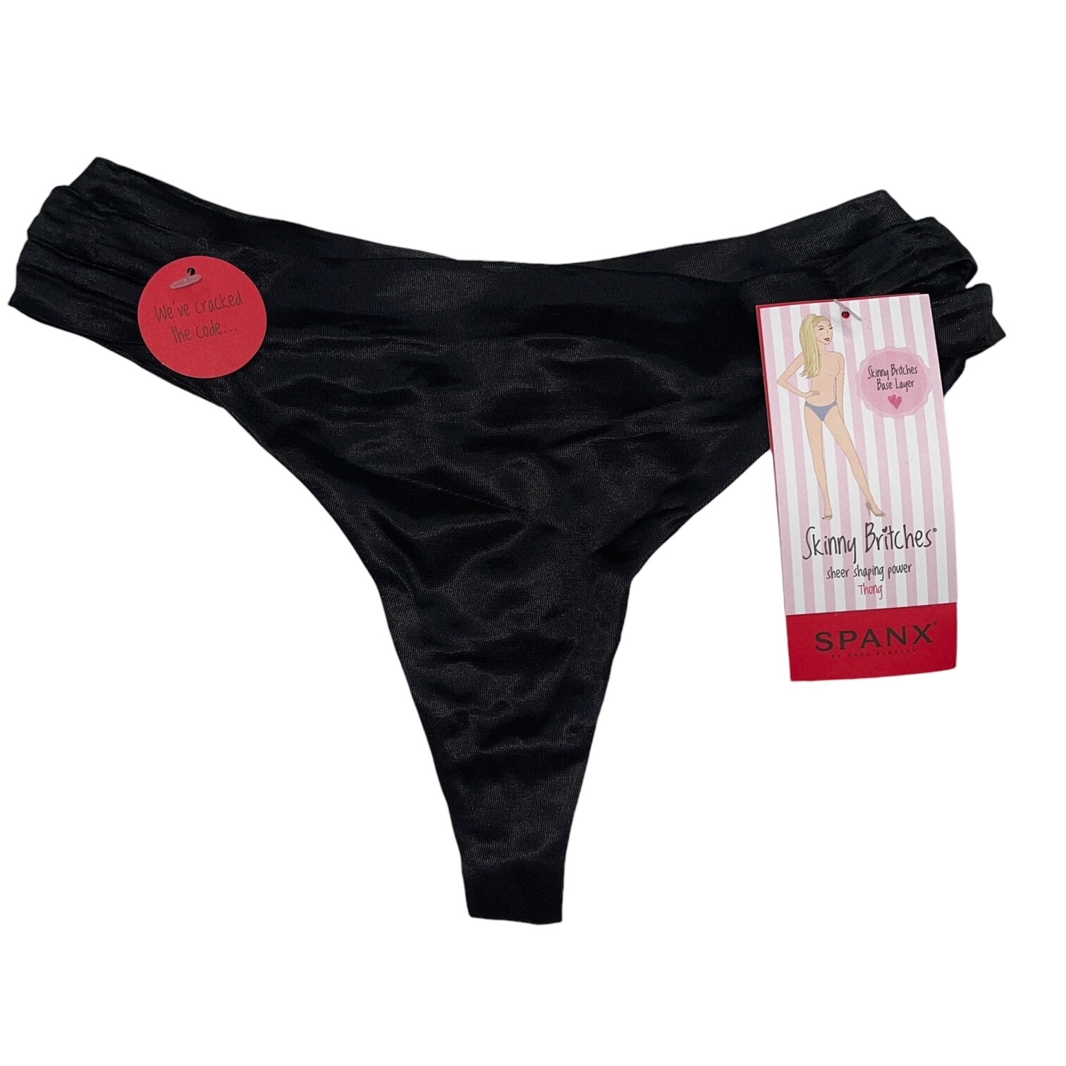 Spanx Thong Panties Skinny Britches Silky Sleek Sheer Shaping Everyday Panty 993