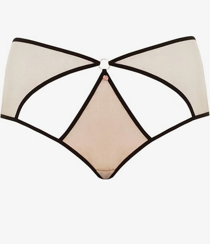 Curvy Kate Knock Out Latte Nude Briefs XL 20 – 22 Sheer See through strappy open