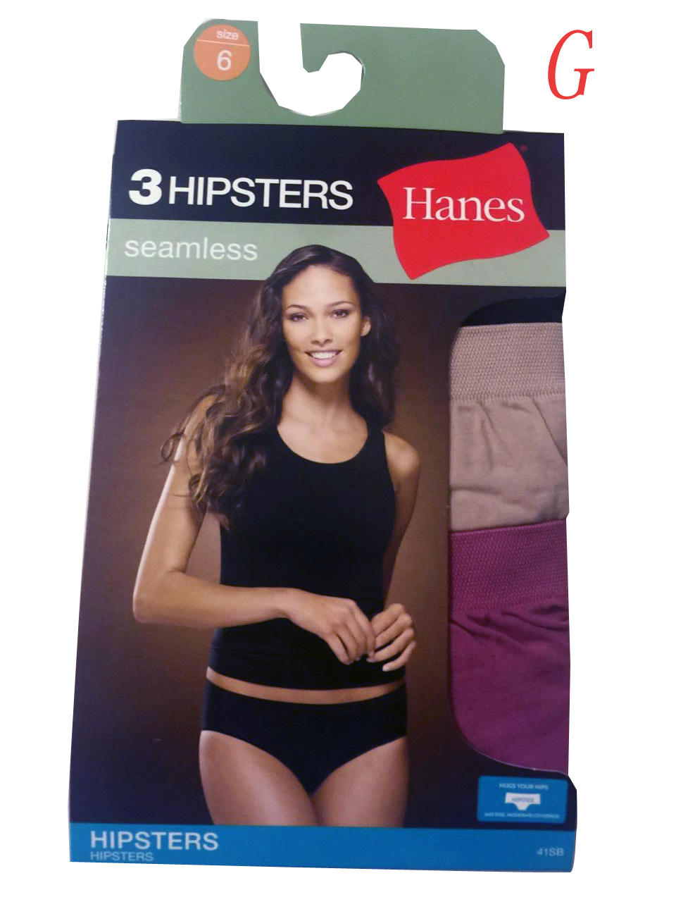 Hanes Women’s Panties HIPSTERS 3-Pack 41SBAS “seamless” “NO PANTY LINES”