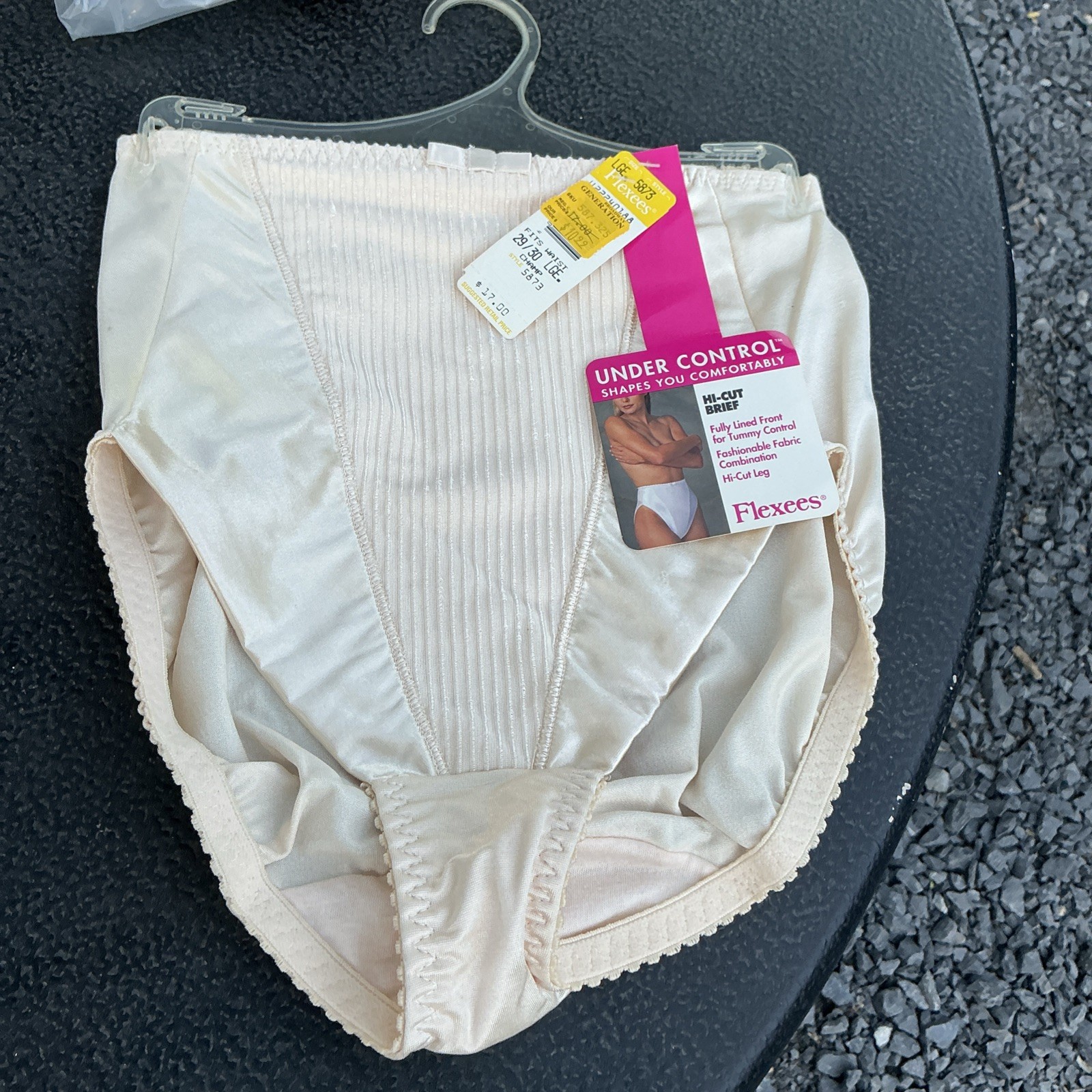 Vtg. Flexees 5863 Sz. L Under Control Hi-Cut Brief Hi-cut Leg NEW NWT NOS A41