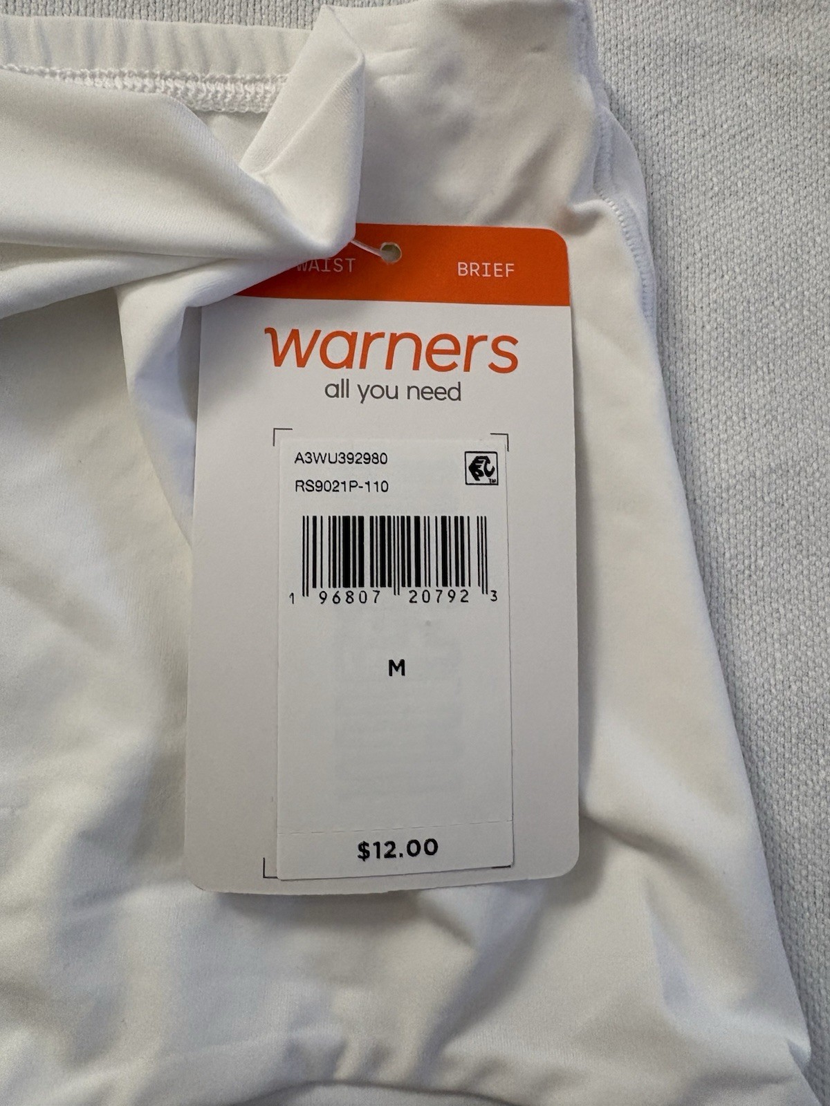 NEW Warners Briefs Smooth It Over Pinch-Free 2 Pair Hi-cut High Waist Medium