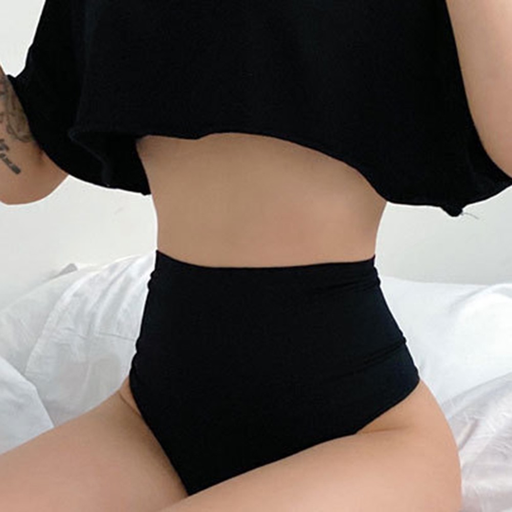 Large Size High Waisted Triangle Underwear for Women Sports For Fitness
