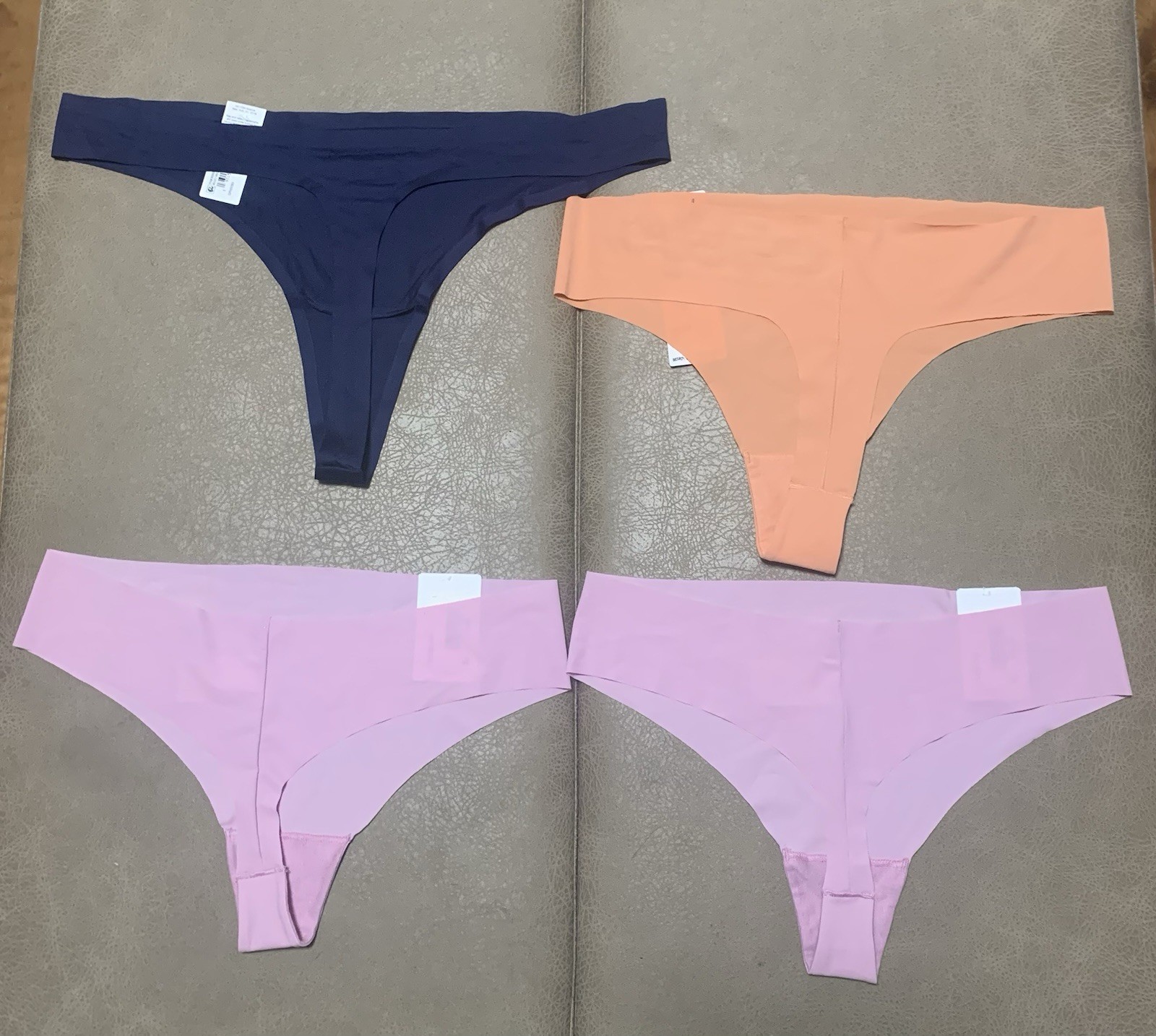 Calvin Klein, DKNY & GAP Body Bundle 4 Piece Soft Thong Panties NEW size Large