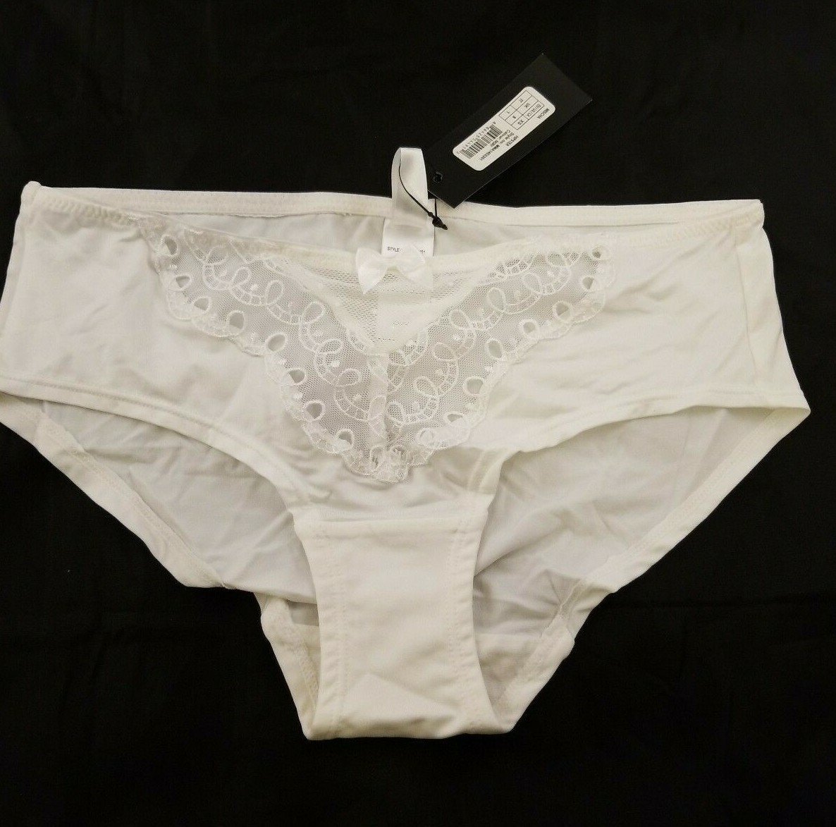 NWT Womens Marie Meili Ivory Hipsters Lae Sz XS UK 8 Mischa Panty Panties