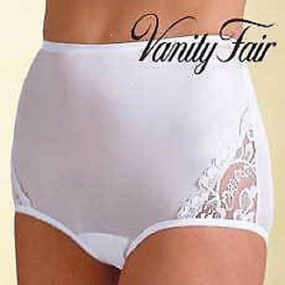 3-4 Vanity Fair COLORS Nylon Briefs 15813 & 13801 & 13001 Lace 6 7, 8,9,10 Lace