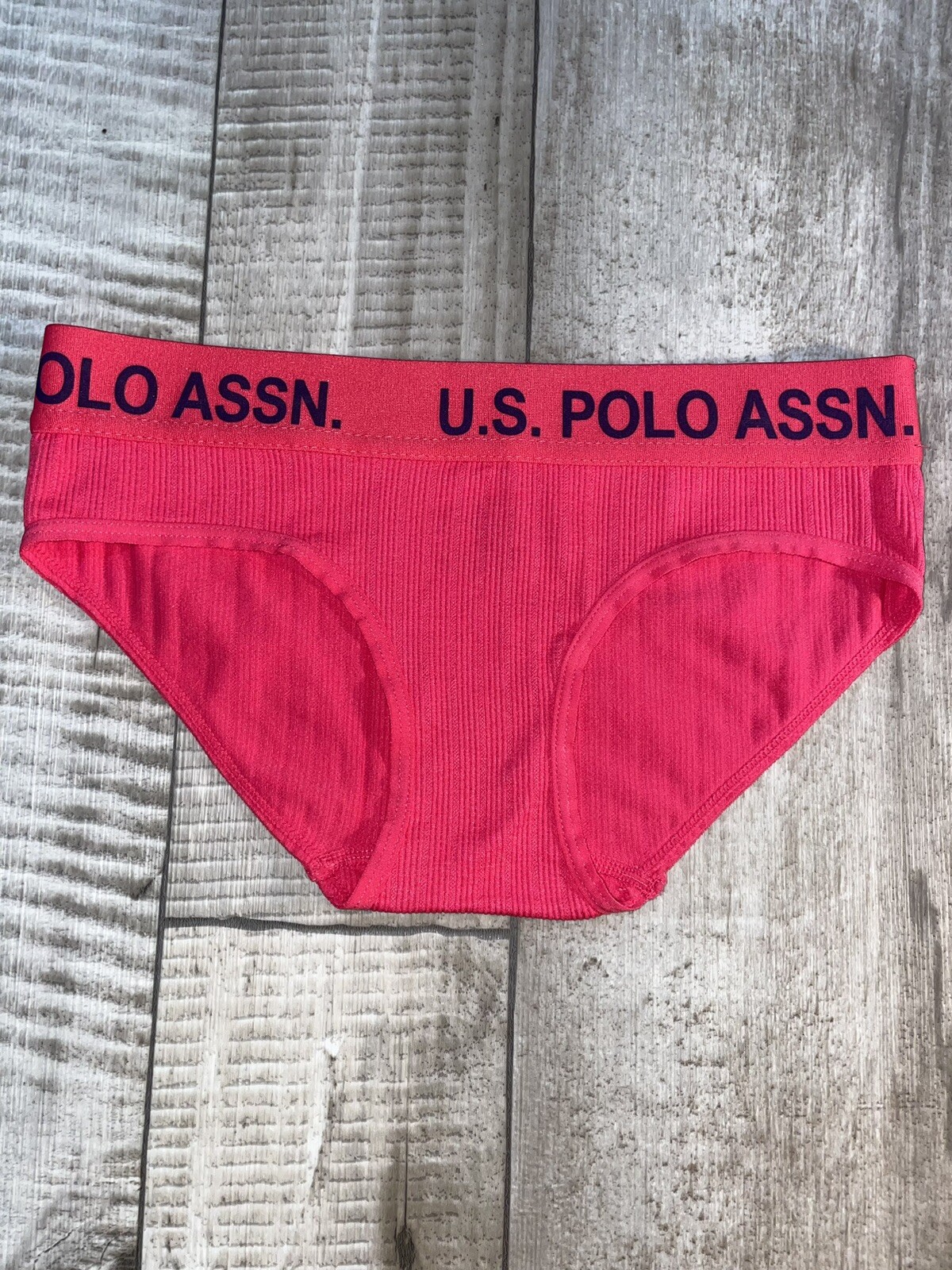 U S Polo Assn panties Size Small Bright Pink Stretch