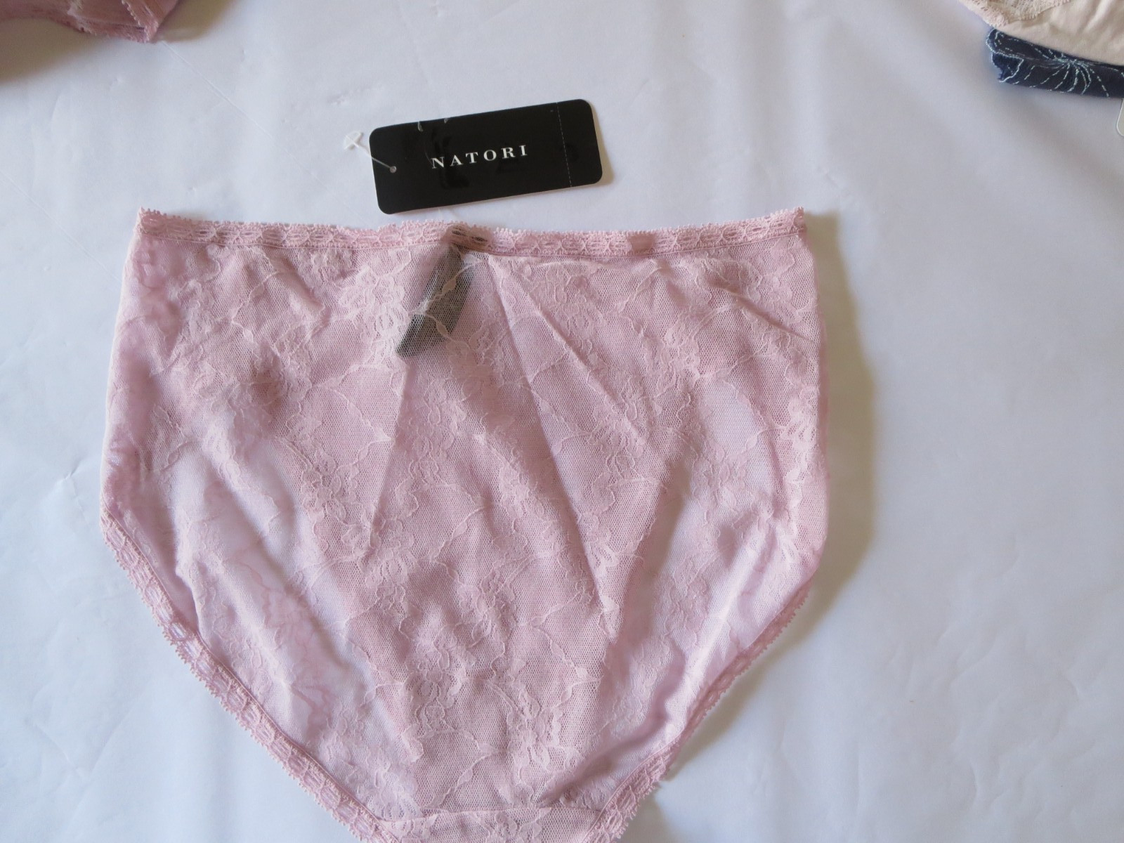 NATORI BLISS ALLURE LACE FRENCH CUT PANTY #772303, ONE SIZE (FITS S-XL) PINK NEW