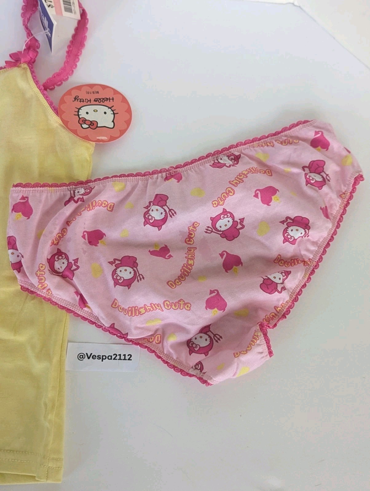 Vintage Y2K Hello Kitty Sanrio Tank Panty Set Devilishly Cute Devil 2005 NWT