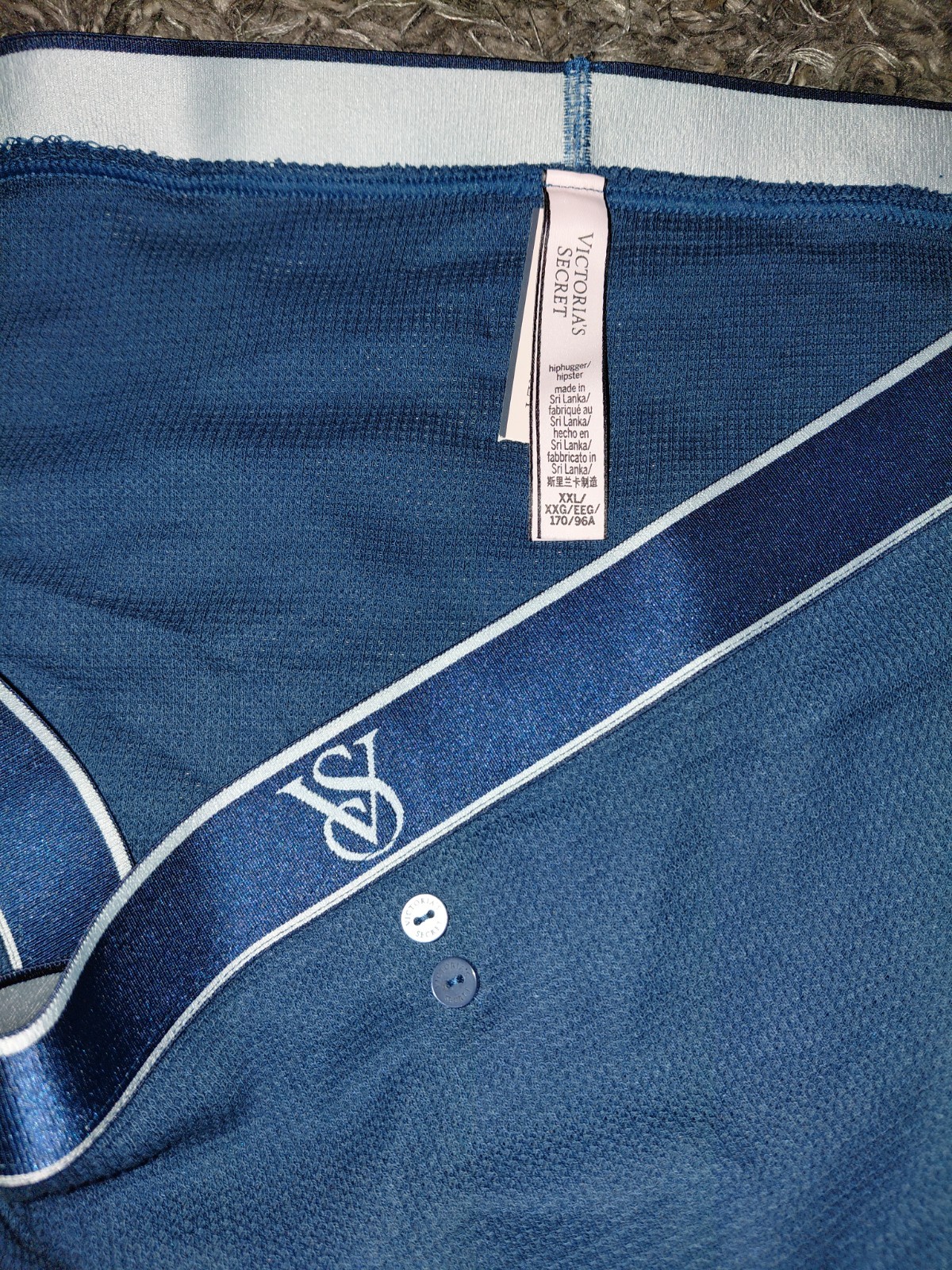 VS logo Waffle Knit Hiphugger NEW size XXL Teal