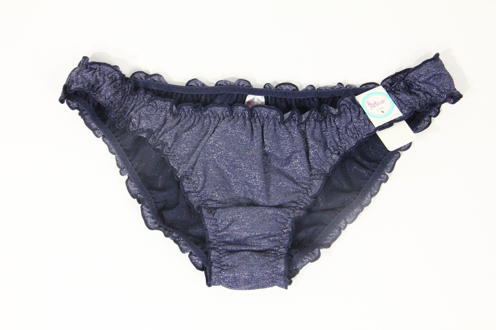 Flirtitude New Women Ruffle Cheeky Nylon Underwear Small Nylon Panty sold out