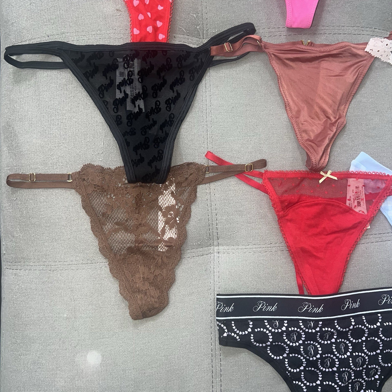 Bundle of 10 Victoria’s Secret Size S Small Thongs Panty Underwear Panties New