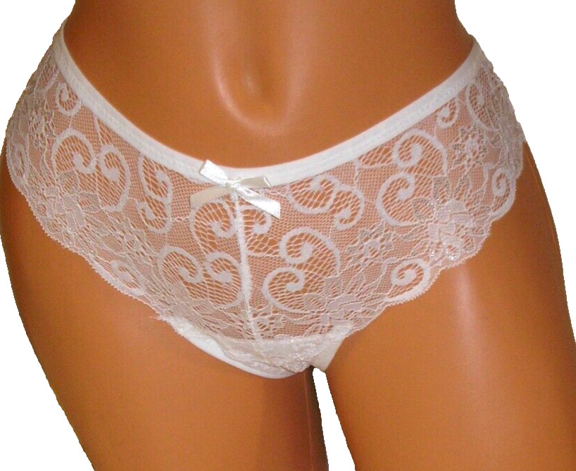 Panties Lingerie White Lace Thong Large Adult Gift