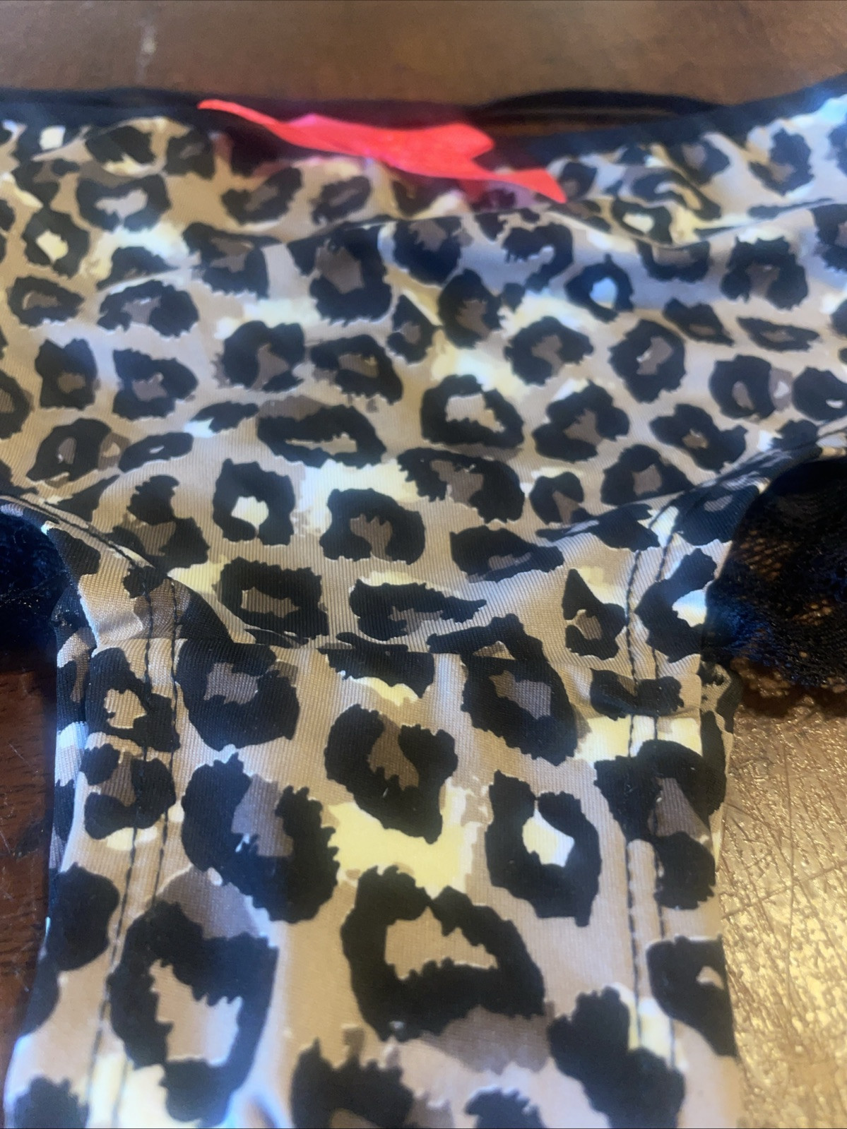 Shiny Leopard Print And Pantie With Sexy Back