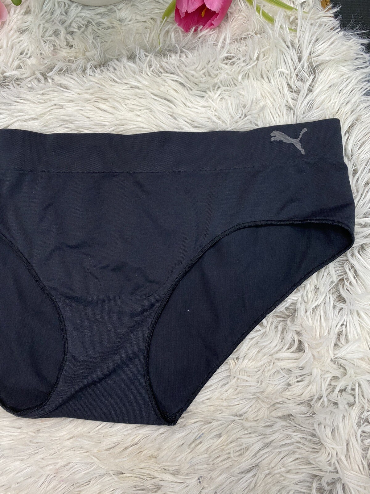 Womens XL Puma Sports Hipster Panty Performance Comfort Stretch Briefs NWOT