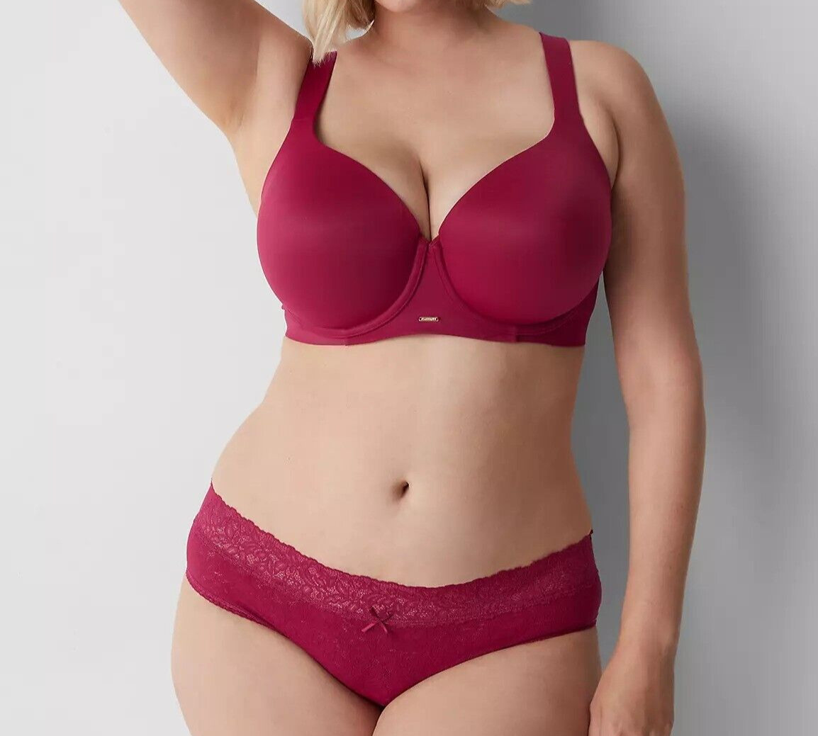 Lane Bryant CACIQUE Stretch Lace Hipster Panties DEEP RED PLUS 26/28 4X NeW
