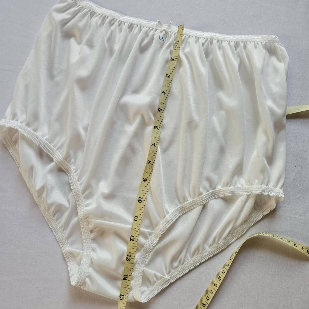 17 Big Underwear Nylon Granny Panties soft Silky Briefs Woman High Waist 42″-50″