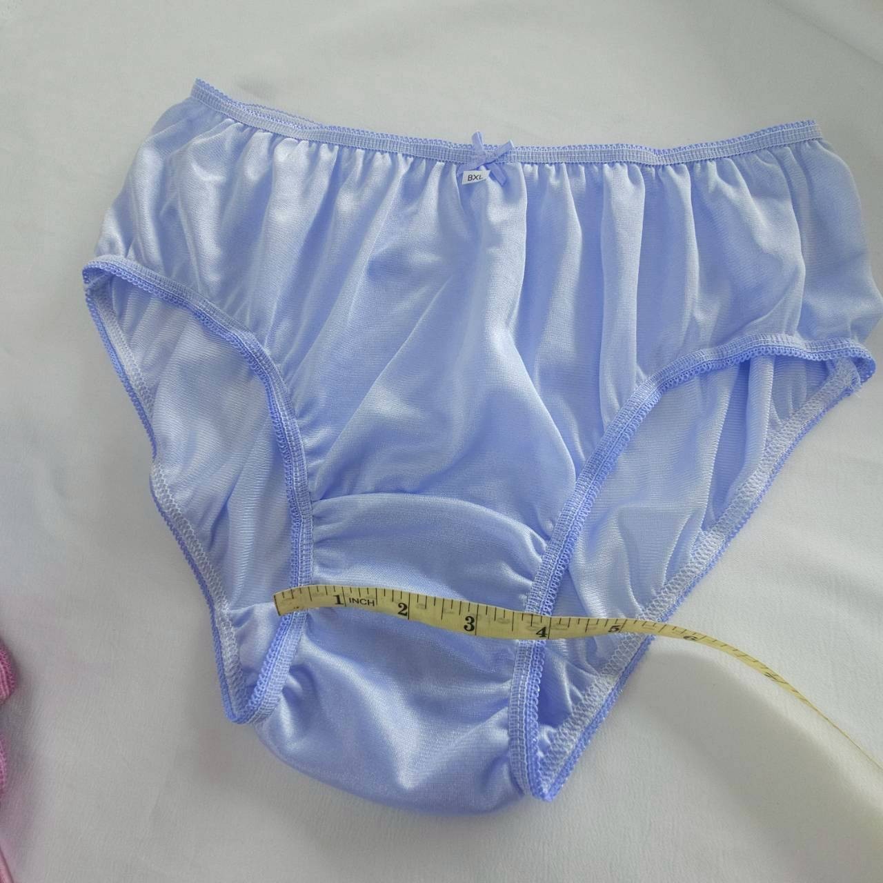 6pc Bikini Women Underwear Light Nylon Panties Soft Briefs Hip 38″-42″ XL/Purple