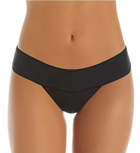 Eberjey Everyday Goddess V-Thong in Black L44603 Womens Size XS/S