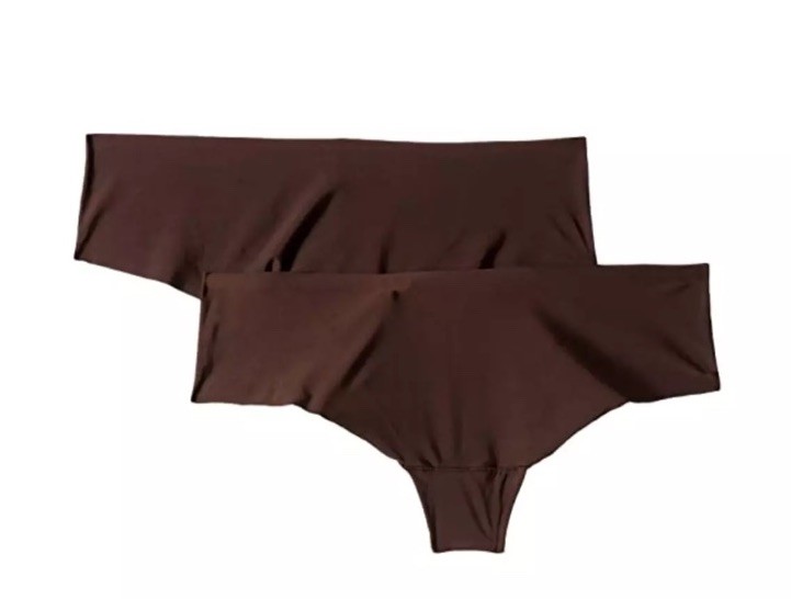 Magic Bodyfashion Women’s Brown 2 Pack Dream Invisibles Thong Size Small L42856