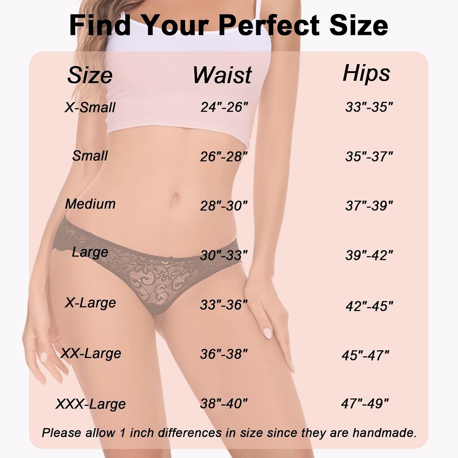 Everyday Elegance: 6-Pack Sexy Lace Bikini Panties for Fashion-Forward Women