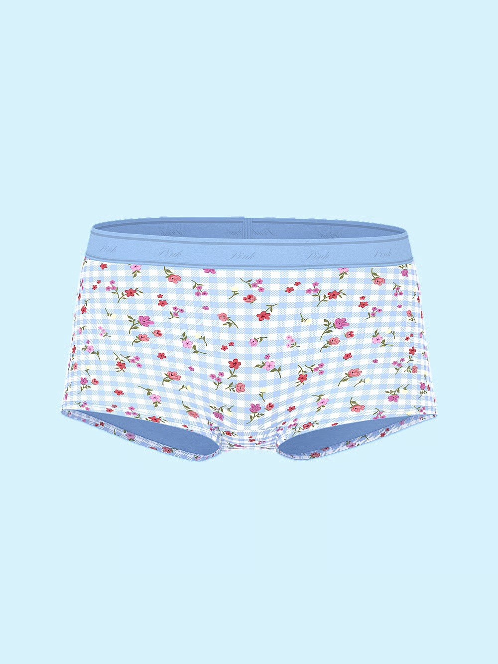 VICTORIAS SECRET PINK LOGO BOYSHORT PANTY SIZE L