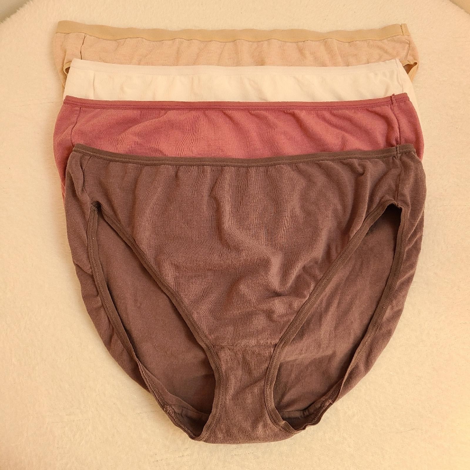 Felina 4pk Soft Cotton & Modal Classic Bikini Brief Panties Size XL