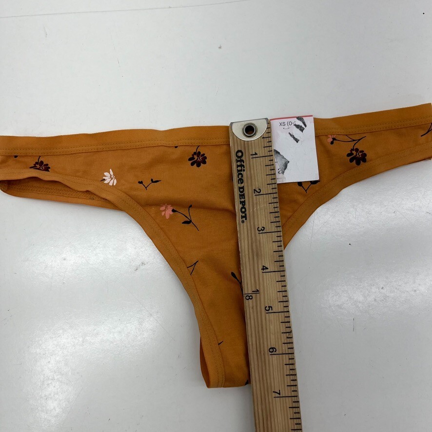 Auden 2 Pack Black & Orange Thong Women’s Size X-Small (0-2) NEW