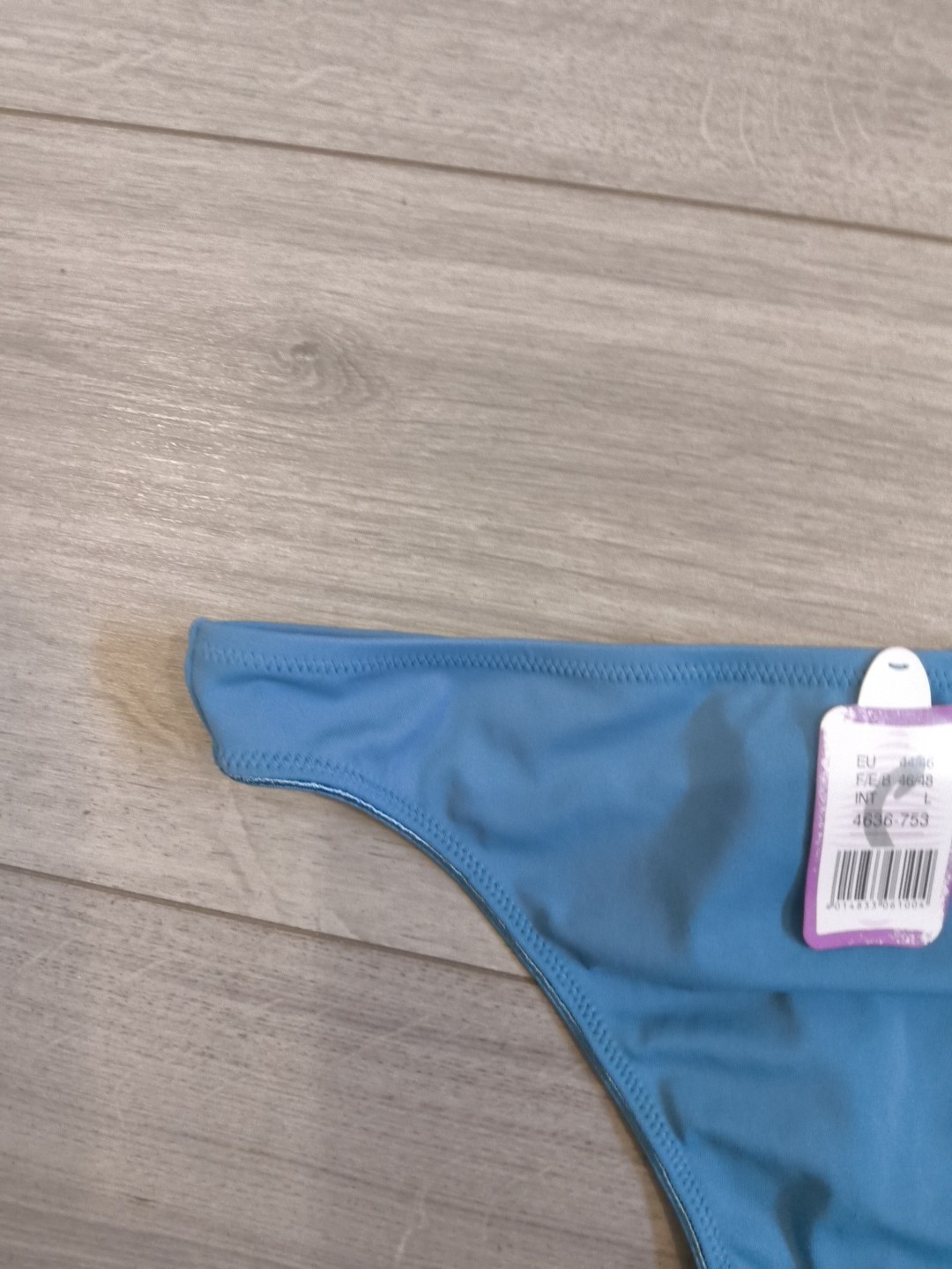 BNWT Deep Teal Blue High Cut Classic Tanga Thong Size 6-8