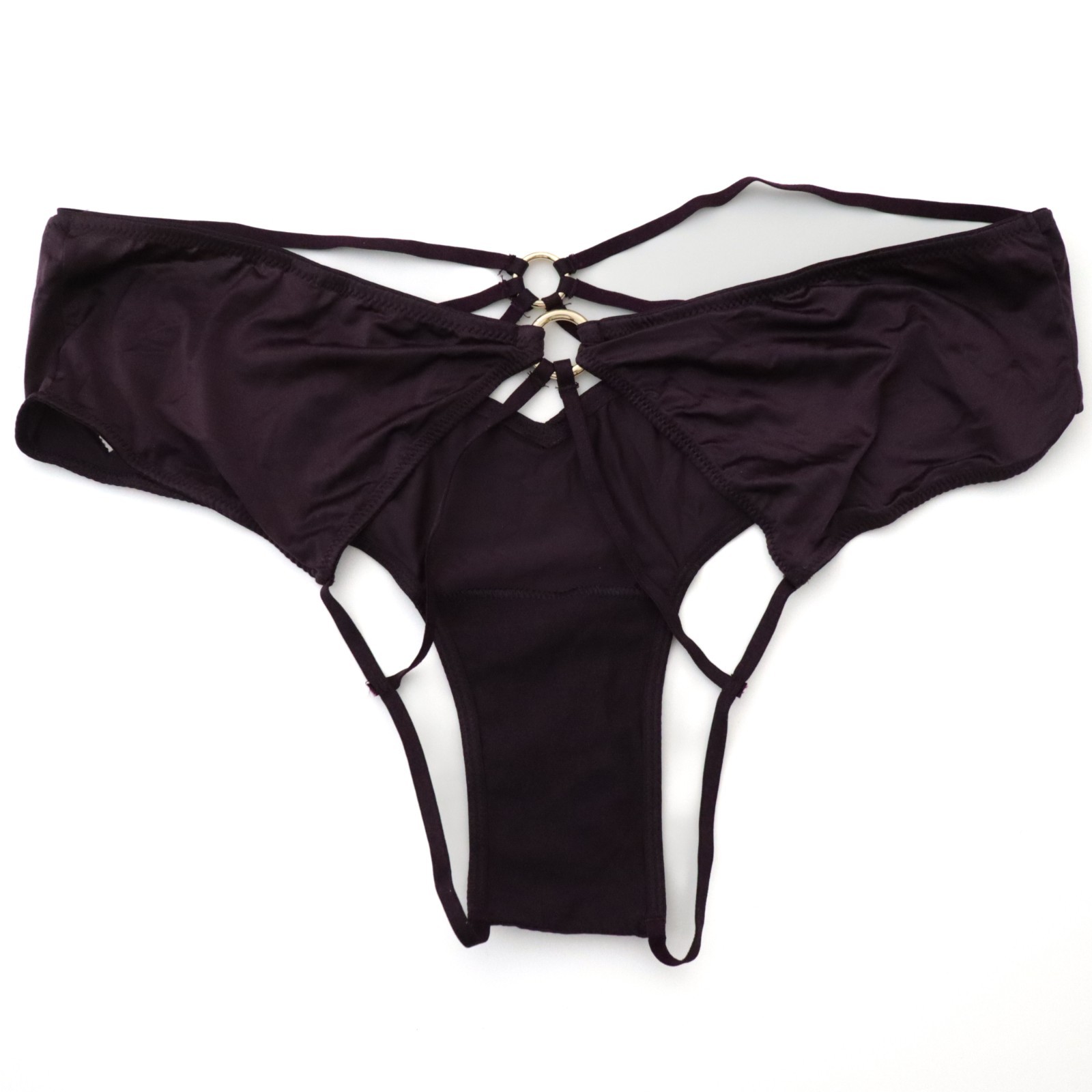 NEW Victoria’s Secret VERY SEXY Strappy Ring Hardware Open-Back Cheeky Panty L