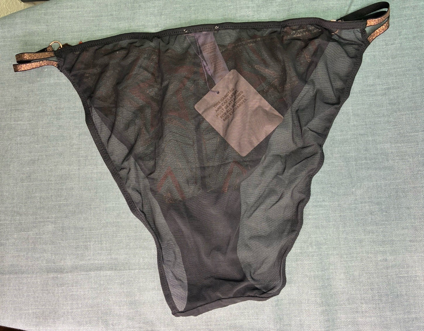 Savage X Fenty Panty Plus Size 1X Shining Star Cheeky Henna Red Black #4330