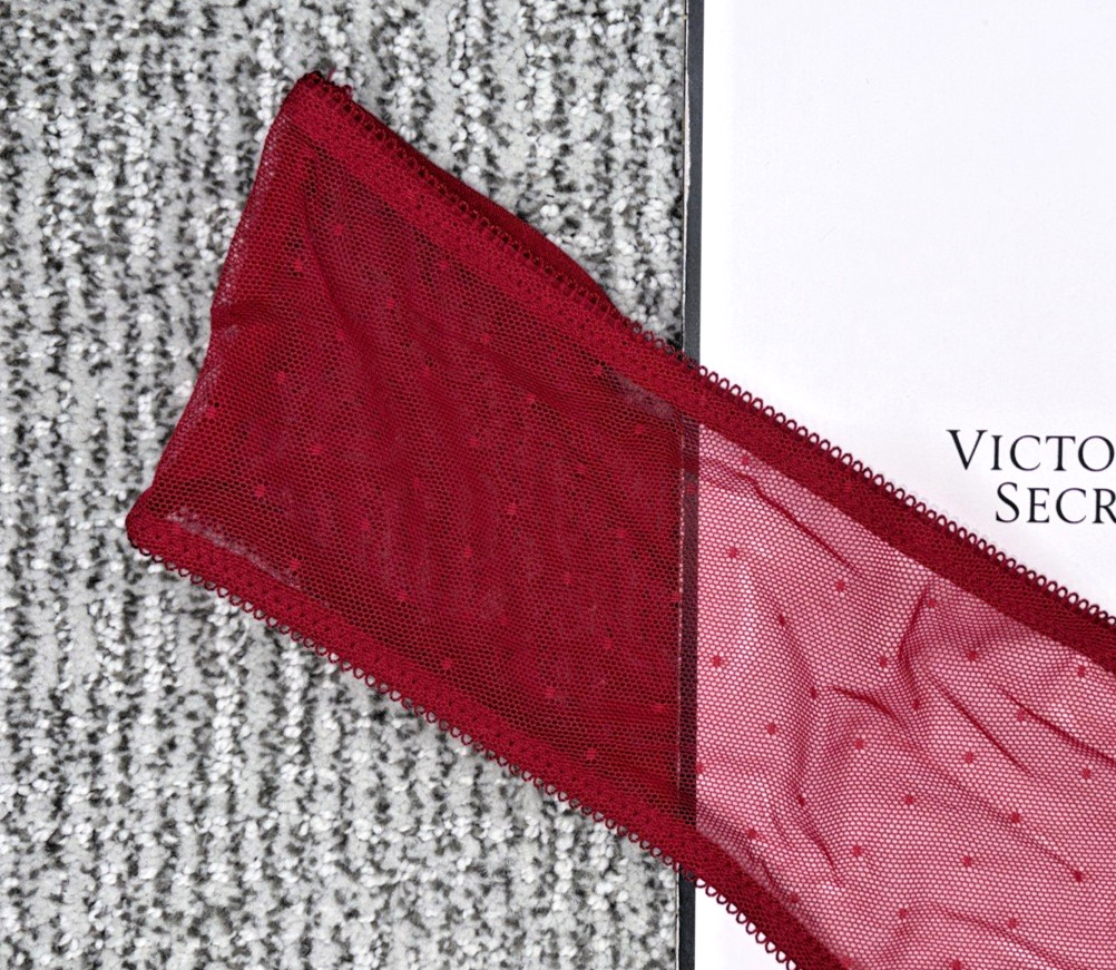Victoria’s Secret Very Sexy NWT Large Red Strappy Cherry Hardware Cheeky Panty