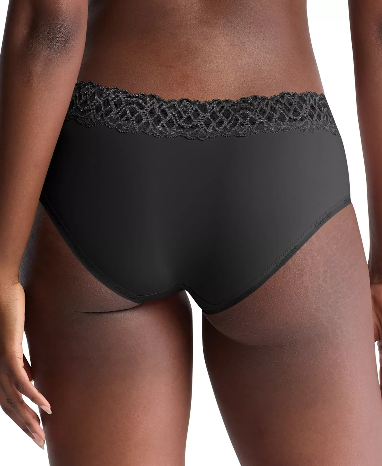 NWT CALVIN KLEIN Attraction Lace-Trim Black Hipster Underwear Sz S QF7932