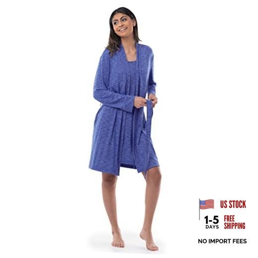 Women’s Breathable Robe 3X Heather Navy