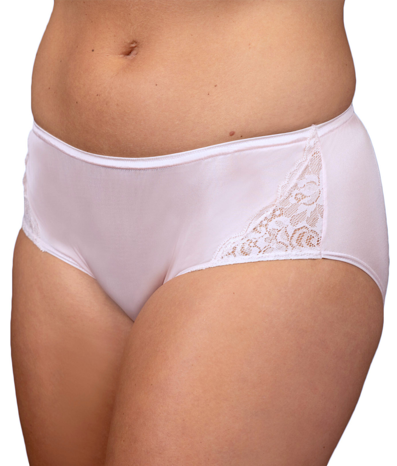 Shadowline Panty Women’s Underwear Hipster Panties With Lace Ivory Blue 11182