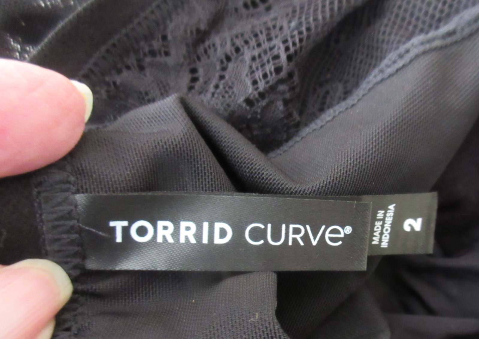 TORRID BLACK POLYMIDE MESH sheer LACE hi leg bikini panties size 2/18/20