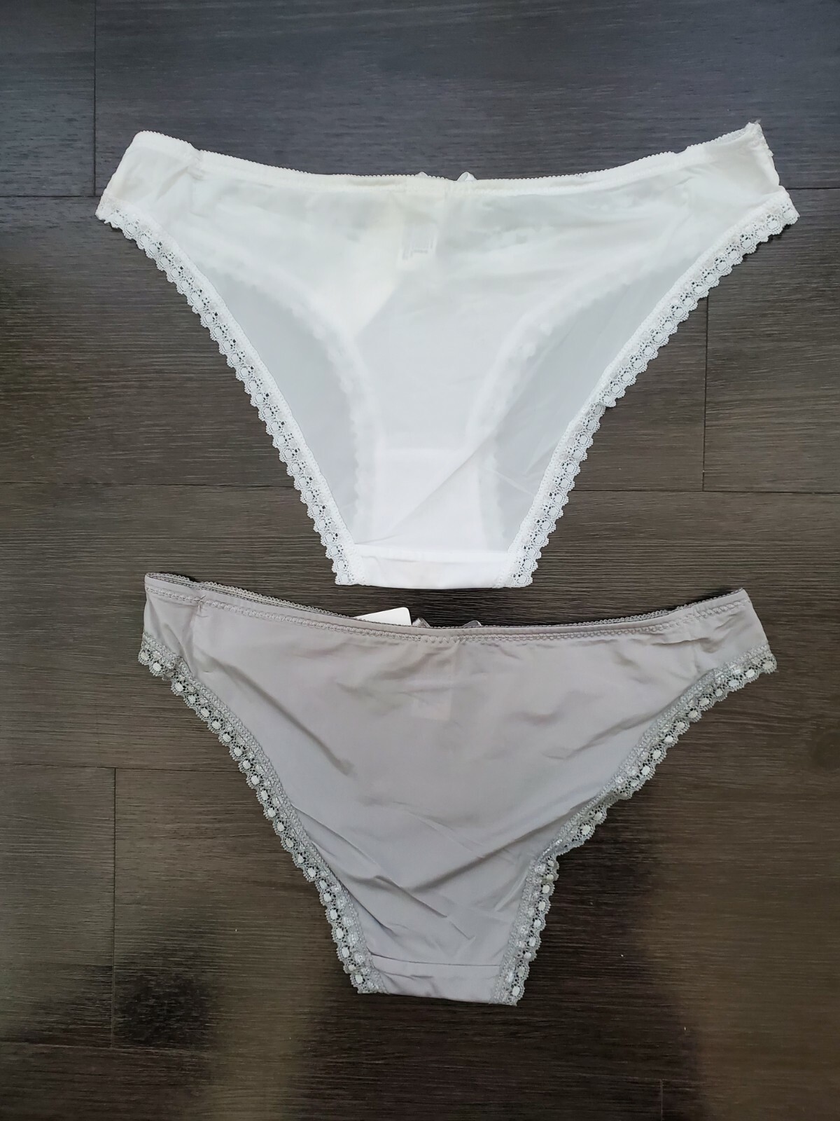 Hers by Herman 2pc High Cut Lace Pantie Set Beige/Black White/Gray Red/Fuchsia