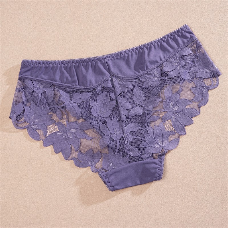 4 Pack Lot Sexy Womens Lace Panties Brief Lingeries Ladies Underwear Sissy Sheer