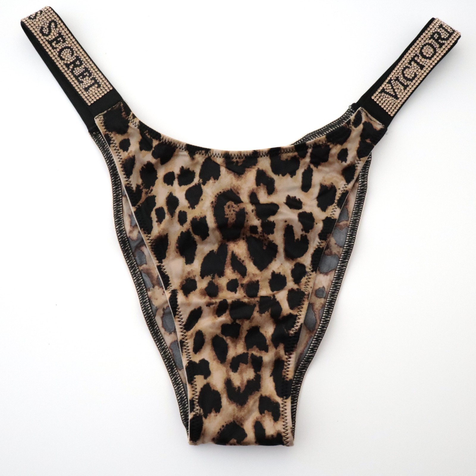 4 Victoria’s Secret Very Sexy Satin Logo Shine Strap Brazilian Panty LOT S M XL