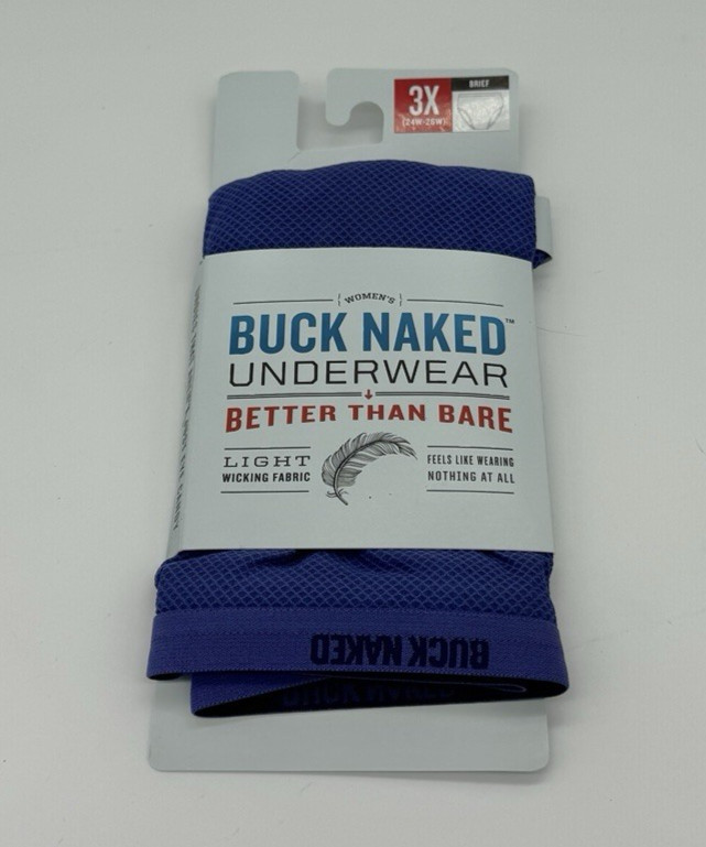 Duluth Trading Co. Women’s Plus Buck Naked Briefs Indigo Size 3XL NEW